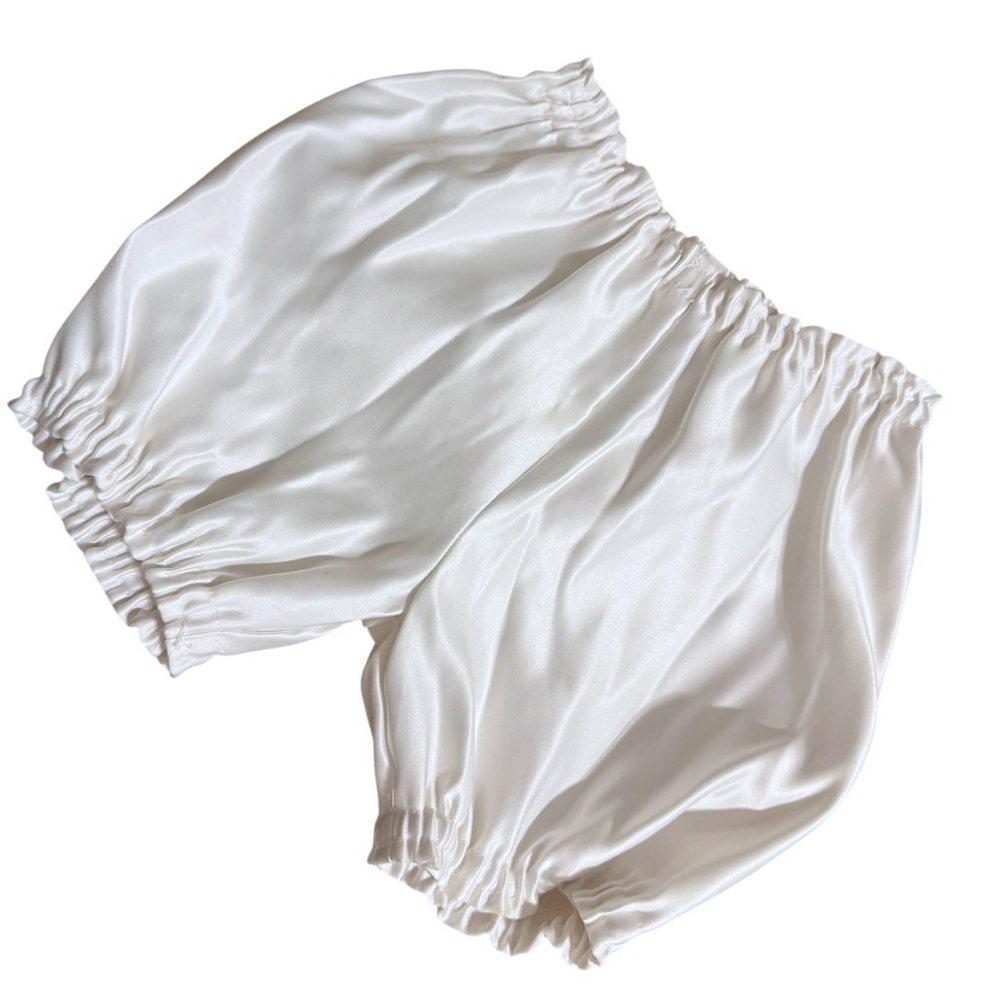 Jayne Copeland 3M Ivory Baptism Easter Wedding Dress Set w Bloomers - Picture 7 of 9